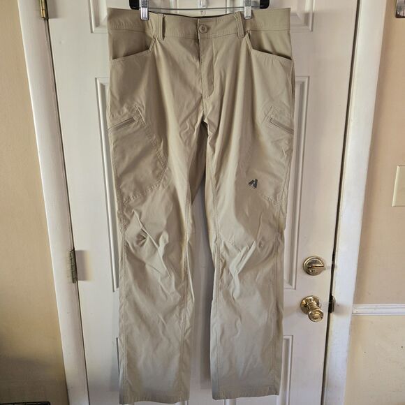 Eddie Bauer First Ascent Pants Men's Beige 38x36 Guide Hiking Stretch Nylon - Picture 1 of 7